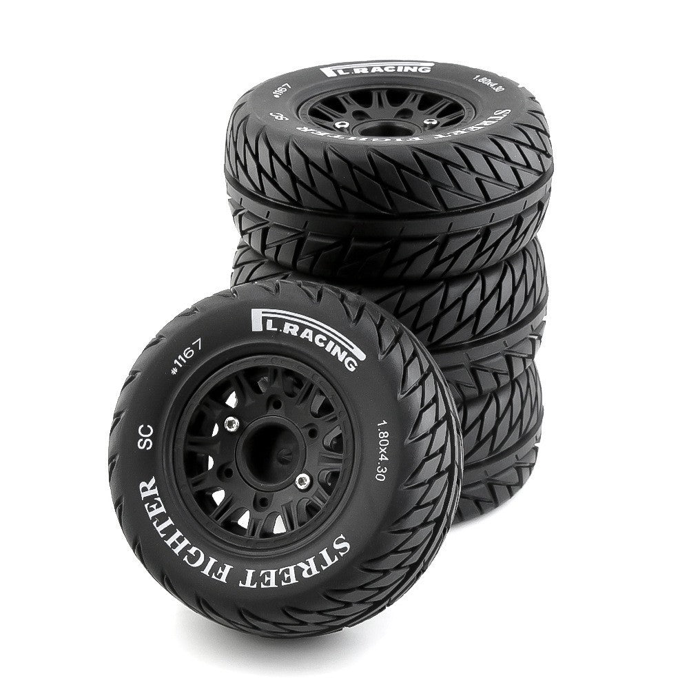 4PCS Upgraded Tires Wheels 12mm Hex Off-Road Short Course Truck 144010 124019 144001 1/10 1/12 1/14 RC Car Vehicles Model Spare Parts