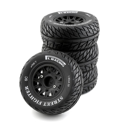 4PCS Upgraded Tires Wheels 12mm Hex Off-Road Short Course Truck 144010 124019 144001 1/10 1/12 1/14 RC Car Vehicles Model Spare Parts
