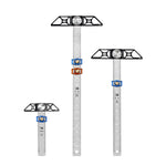 LinkMejor Hooked On Wood Line Master HD38 TrueMark Ruler HD38V Adjustable TrueMark Ruler Hadfield Steel Woodworking Scriber