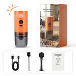 Comfook 15W Portable Electric Coffee Grinder 80g Powder Capacity 7-Level Grinding Settings Auto Off 2600mAh Battery Rechargeable Espresso Grinder for Home Office Travel Camping