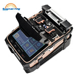 LinkMejor FIRE AI-12 Optical Fiber Fusion Splicer 6 Motors Core Cladding Alignment 5 Inch Touchscreen 7800mAh Battery Bluetooth 4.2 Optical Power Meter VFL