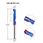 4pcs Straight Router Bit Set 1/4 Inch Shank Bottom Cleaning Slotting Cutter for Woodworking CNC MDF