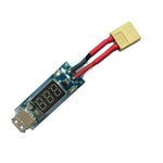 2-8S LiPo Battery Voltage Display Charger Converter XT60 T Plug to Micro USB Board