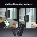 LinkMejor BA2L5 bluetooth Smart Lock NFC IC Card Tuya App Remote Unlock Doorlock for Glass Door Wooden Door