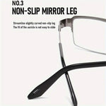 1 Pair Half Frame Anti-blue light HD Reading Glasses Business Style Men's Presbyopia Eyewear Glasses