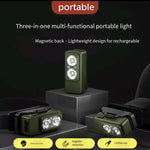 LinkMejor SKX01 Hands-Free Magnetic LED Keychain Gesture Control 4 Light Modes Long Battery Life Ultrasonic Waterproof Shockproof Portable Flashlight Work Lighting USB-C Rechargeable