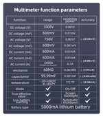 LinkMejor Dual Channel 50MHz*2 Vol O7 Handheld Oscilloscope 4-IN-1 Digital Multimeter+Function Signal Generator 6000A Current Tester