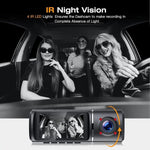 J06 Car DVR 3 Channel HD 1080P 3Lens Inside Vehicle Dash Cam Three Way Camera DVR Recorder Video Registrator Dashcam Camcorder