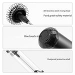 Portable Electric Milk Frother USB Rechargeable Egg Beater Matcha Frother Coffee Cappuccino, Latte, Protein Powder, Matcha Mixer