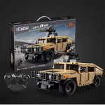 C51202 1/14 Scale Technical LED SUV Armored Trucks Pickup Bricks City Off-road RC Car MOC Building Blocks Toy for Boys Birthday Gifts