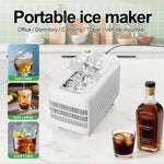 Comfook 120W/150W Portable Mini Ice Maker 8/12 Solid Ice Cubes Fast Ice Making Compact Household Countertop Ice Maker for Home Office Camping Vehicle Use