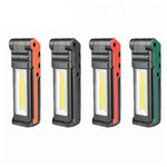 Bikight Adjustable Bright Magnetic LED Work Light for Car Repair USB Foldable Dimming COB Flashlight Lamps