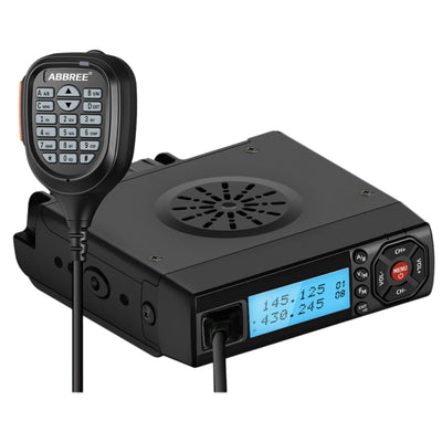 LinkMejor AR-218 25W Mini Mobile Radio Dual Band VHF/UHF 128 Channels PTT Programming FM VOXLong Range Portable Car Ham Walkie Talkie with LCD Display