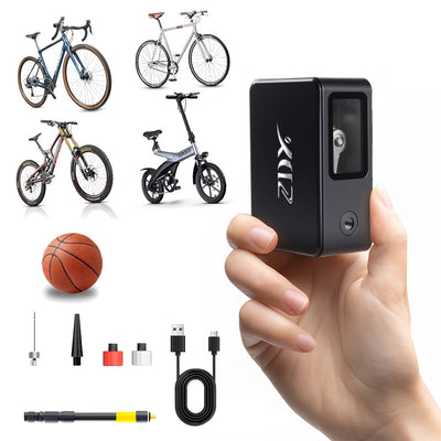 Portable Bicycle Air Pump Mini Electric Air Compressor Digital Display for Road Mountain Bikes Tire Inflator