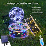 IPRee 32M LED Solar String Lights Fairy Green Wire Outdoor Christmas Light Tree Garland Waterproof  for New Year,Garden,Street Home Party Wedding Decorion Light