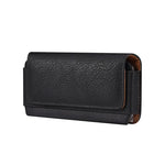 PU Leather Magnetic Buckle Flip Phone Bag Waist Belt Cards Case Pouch for Daily Outdoor Use