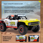 LinkMejor 11871 FSC18 for Ford Bronco RTR Fun-Haver EB 1/18 2.4G 4WD 45km/h Brushless RC Car Officially Licensed Ultra4 Racing Short Course Chassis Metal Differential Oil Shocks Drive Shafts LED Light Off-Road Truck Vehicles Models Toys