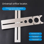 Adjustable Tile Hole Locator Stainless Steel Multi Hole Drill Guide Tool 360 Degree Positioning for Ceramic Marble Glass Floor Installation