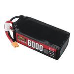 LinkMejor Power 22.2V 6000mAh 100C 6S LiPo Battery XT60 Plug with T Plug Adapter for RC FPV Racing Drone Airplane