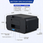 Xmund 170.82Wh Detachable Battery For Outdoor Mini Refrigerator, Rechargeable Electric Cooler Battery, 15600mAh Refrigerator Plug-in Battery
