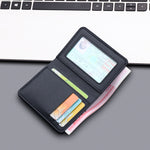 Men's Vertical Wallet Thin PU Leather Anti-magnetic Clip Wallet Simple Style Urban Daily Combination 5 Card Slots Available