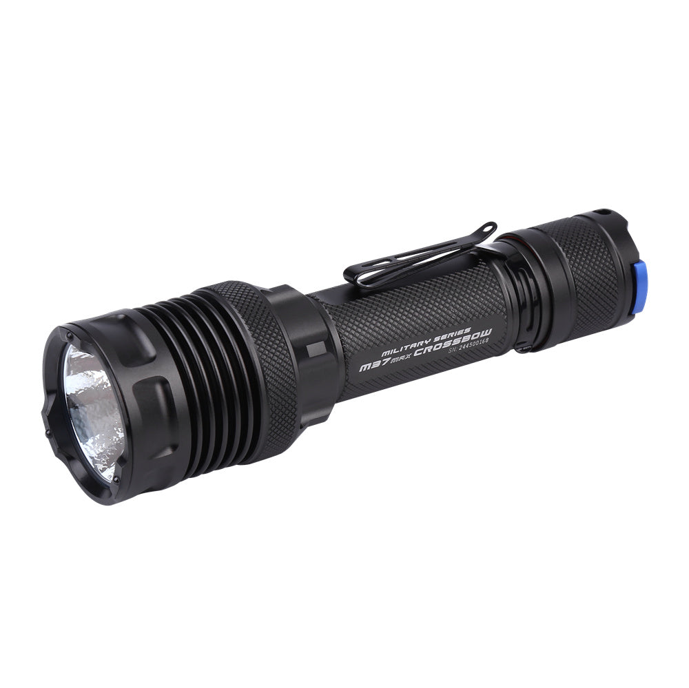 Jetbeam M37 MAX 5000LM High Performance Tactical Flashlight With 3 Tail Buttons with 21700 Battery USB Rechargeable EDC Torch Light for Hiking Camping Self-protection