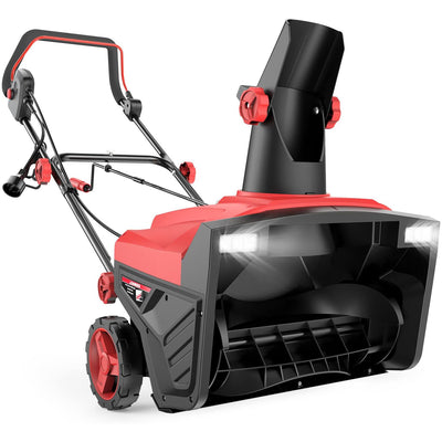 [USA Direct]ECOMAX ELG10 Electric Snow Thrower Powerful Performance 780lbs Snow Per Minute 30 Feet Throwing Distance LED Lights for Day and Night Operation