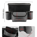 Car Interior Large Capacity Fluffy Faux Leather Storage Organizer Car Seat Back Storage Bag