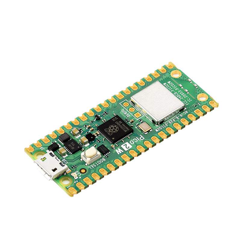 Raspberry Pi Pico 2W Microcontroller RP2350 Dual-Core Cortex-M33 Hazard3 RISC-V 2.4GHz Wi-Fi Bluetooth 5.2 Development Board