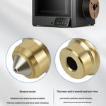Elegoo Centauri Carbon Hotend Kit 350°C High Temperature Hardened Steel Nozzle 0.2/0.4/0.6/0.8mm High Flow Bi Metal for Abrasive Filament Nylon PEEK 3D Printer Upgrade