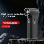 LK301 Turbo Blower 130,000RPM Dual 4000mAh Batteries Portable Air Duster Electric Vacuum Suction Cleaning Tool Type-C Charging Versatile Nozzles Lightweight Design