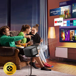 [US Direct] Refurbished Ultimea Apollo P50 Netflix-Certified LCD Projector 700 ANSI Lumens 4K HLG Portable Projector Dolby Audio WiFi6 bluetooth-Compatible HDR10 Home Theater Auto Algorithm Linux OS