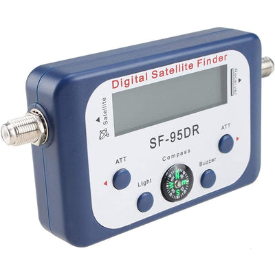 SF-95DR Satellite Finder Digital Signal Meter 950-2150 MHz Built-in Amplifier Backlight Compass Portable Decibel Meter