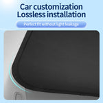 4pcs Car Top Split Sunshade Cover Heat Insulation Crystal Sunshade Cover Roof Sunshade Front Rear Sunroof Skylight for Tesla Model 3 Highland Y