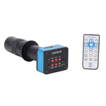 LinkMejor 4K Industrial Microscope Camera HDMI USB Outputs 180X C-mount Lens 144 LED Light Big Boom for PCB Repair Soldering