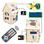 LinkMejor Smart Home Nano Starter Kit for Programming Project STEM Educational DIY Electronics Automation IoT Kit Components Sensors Modules Boards