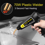 70W Plastic Welder with 400 Staples Rapid Heating to 400°C LED Lighting for Car Bumper Repair Welding Machine