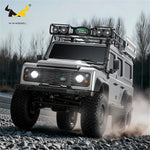 MNRC MN11C RTR 1/18 2.4G 4WD RC Car for Land Rover Rock Crawler LED Light Climbing Off-Road Climbing Truck Full Proportional Portal Axle Classic Vehicles Models Toys