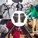 LinkMejor 1pair Heated Gloves Mittens Knitting Fingerless Comfortable Winter Gloves for Indoor or Outdoor Man Women