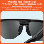 L400 Smart bluetooth 6.0 Glasses with Dual Speakers LED Digital Display Touch Control UV Protection 30g Lightweight Wireless Audio Sunglasses Headphones