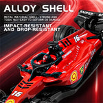 LinkMejor HG4-234 RTR 1/64 2.4G Mini RC Car F1 Formula Racing Alloy Shell Three Speed Support App Remote Control LED Light Highly Simulated Classic Desktop Vehicles Models Toys Collection Gift for Children