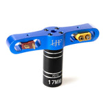 LinkMejor Wheel Hex Sleeve Wrench Tool 17mm Socket Removable Nut 7075 Aluminum Hex Key for RC Car Parts