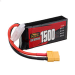 LinkMejor 2S 7.4V 1500mAh 120C 11.1Wh LiPo Battery XT60 Plug for RC Drone