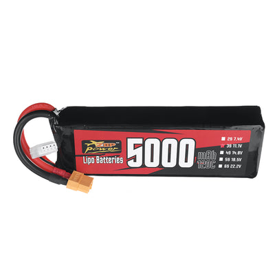 LinkMejor Power 11.1V 5000mAh 120C 3S LiPo Battery XT60 Plug for RC Drone