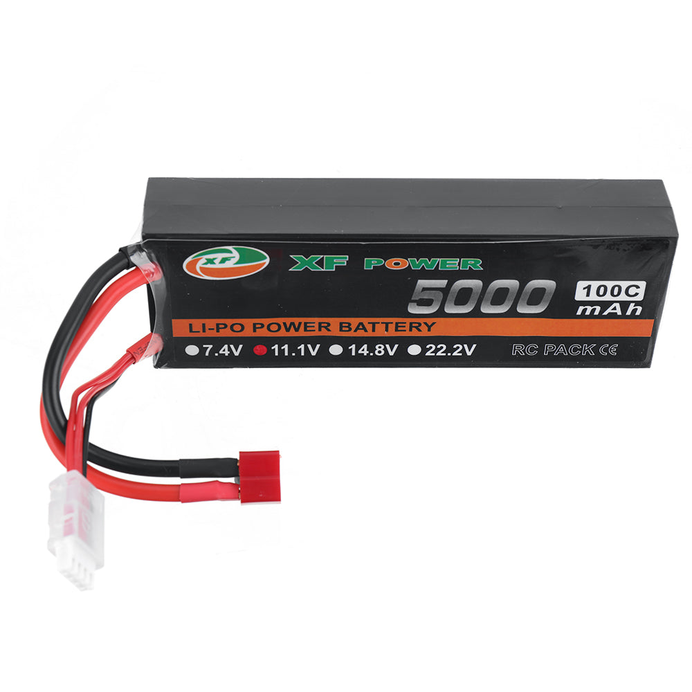 LinkMejor 11.1V 5000mAh 100C 3S LiPo Battery T Deans Plug for RC Drone