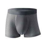 4pcs Men's Ice Silk Mesh Boxer Briefs, Summer Thin Style Breathable Comfy Boxer Trunks, Elastic Sports Shorts, Men's Casual Underwear Daily Bottom Wear
