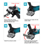 Drillpro Electric Brushless Cordless Angle Grinder M10 125mm Cut for Mak 18V Battery