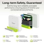 LinkMejor MINI-ZB2GS MINI DUO 2-Gang Zigbe Smart Switch Dual Load Control Zigbee3.0 Compatibility Signal with Multiple Zigbe Hub