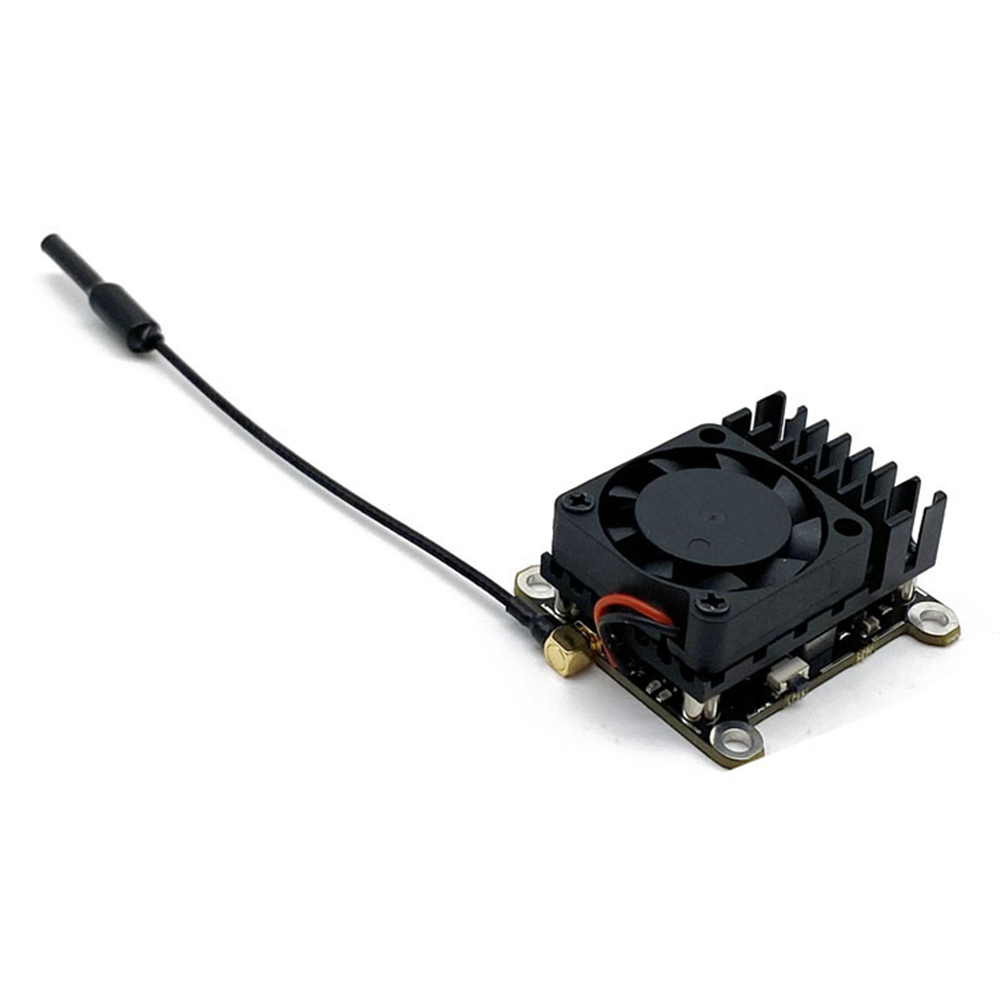EWRF S1232T 5.8GHz 48CH 2W High Power VTX 200mW 500mW 1W 2W Power Support SmartAudio FPV Transmitter Built-in Microphone with Cool Fan for RC Drone