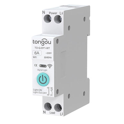 LinkMejor Tuya WiFi Smart Circuit Breaker Switch 32A-63A 90V-240V Remote Voice Control with App Timer Modes Smart Home Automation [No Metering]